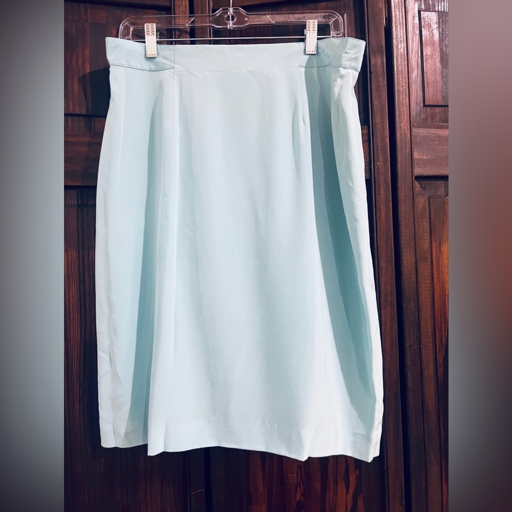 Patrick collection mint green size‎ 14 silk skirt